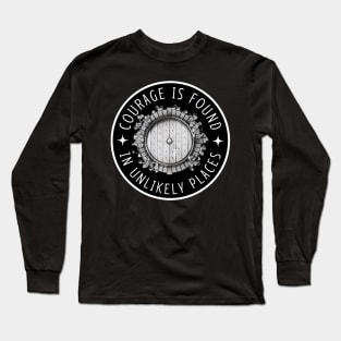 Courage is Found in Unlikely Places II - Black - Fantasy Long Sleeve T-Shirt